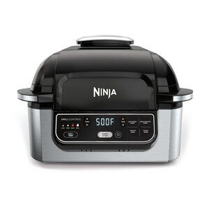 Ninja Foodi AG301 5-in-1 Indoor Grill & Air Fryer Black Stainless Steel